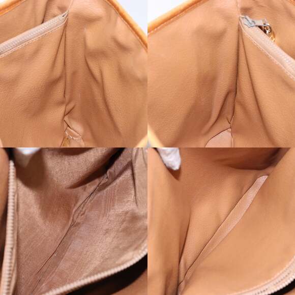 CELINE Macadam Canvas Tote Bag Beige Gold - Picture 12 of 13